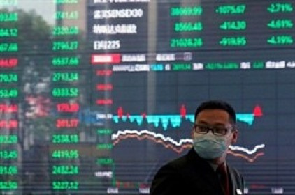Chứng khoán châu Á giảm mạnh đầu phiên, Nikkei 225 sụt hơn 2%