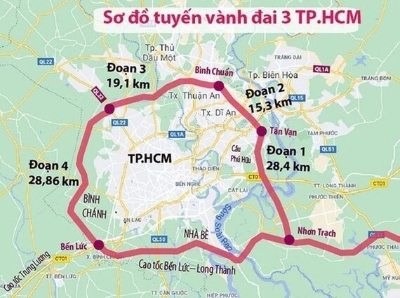 TP HCM phê duyệt hồ sơ thiết kế ranh giải phóng mặt bằng Vành đai 3