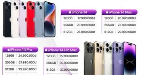 Giá iPhone 14 Series chính hãng giảm mạnh trong đợt đầu về Việt Nam