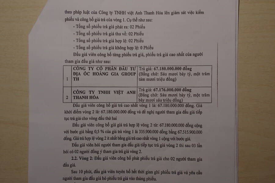 Đấu giá đất vàng ở Thanh Hóa 17,3 triệu đồng/m2 thuận lợi đến bất ngờ?