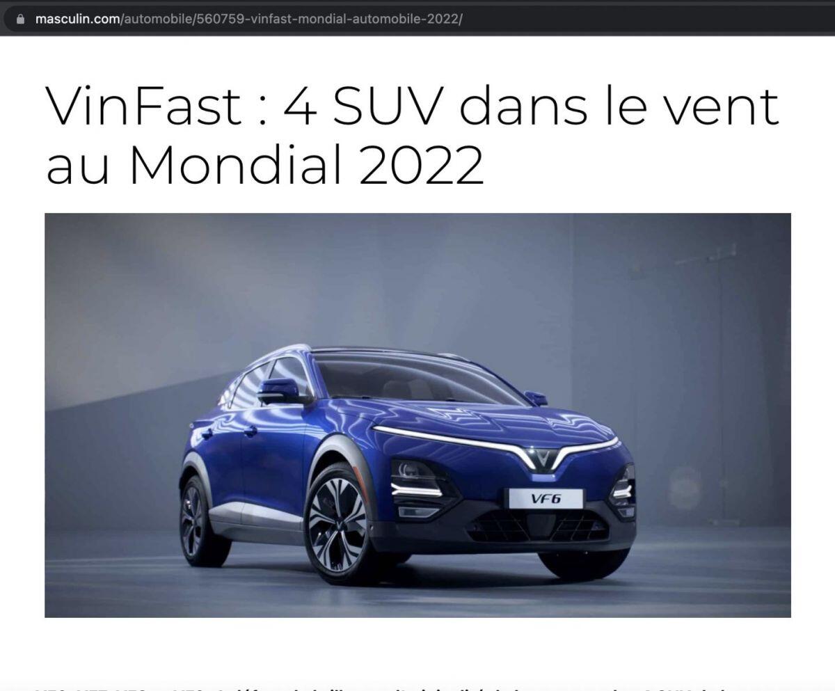 Báo Pháp: 4 mẫu SUV của VinFast 'làm mưa làm gió' tại Paris Motor Show 2022