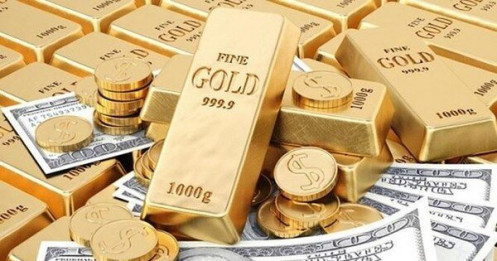 Giá vàng đồng loạt giảm, USD tiếp đà tăng nhẹ