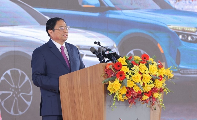 Thủ tướng Phạm Minh Chính dự lễ xuất khẩu lô xe điện của VinFast sang Mỹ
