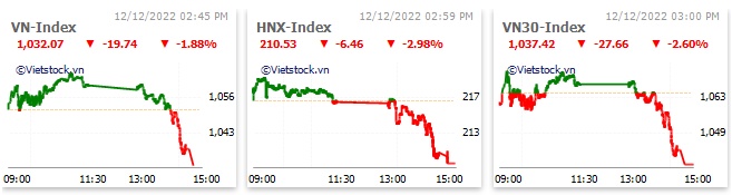 Nhịp đập Thị trường 12/12: “Tụt áp” cuối phiên, VN-Index giảm sâu