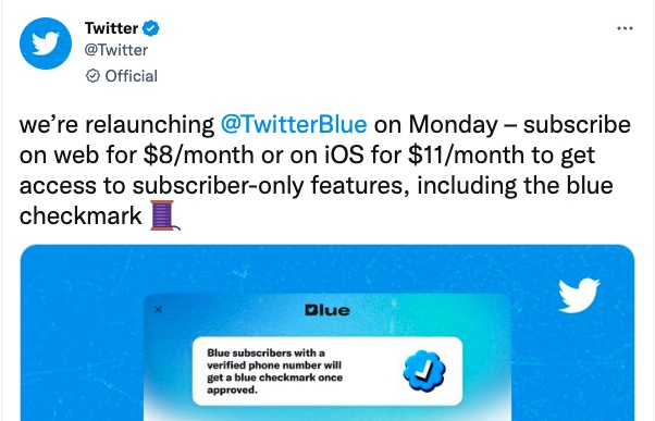 Tin tức công nghệ mới nóng nhất hôm nay 12/12: Twitter thu phí 11 USD với người dùng iPhone