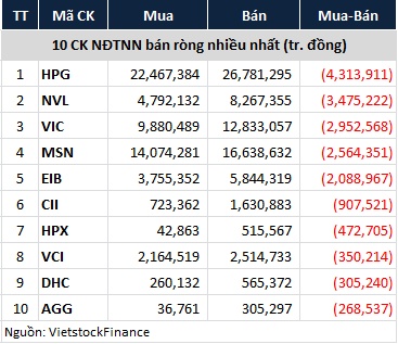 Khối ngoại quay lại mua ròng hơn 28 ngàn tỷ đồng trên sàn HOSE trong năm 2022