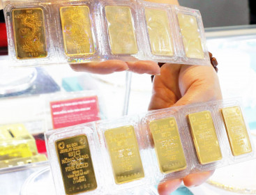 Giá vàng sáng 14/2 giảm 100.000 đồng/lượng