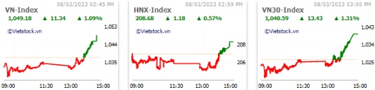 Nhịp đập Thị trường 08/03: Thanh khoản cải thiện, VN-Index nối lại nhịp phục hồi