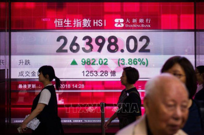 Thị trường Hong Kong (Trung Quốc) dẫn dắt đà tăng của chứng khoán châu Á