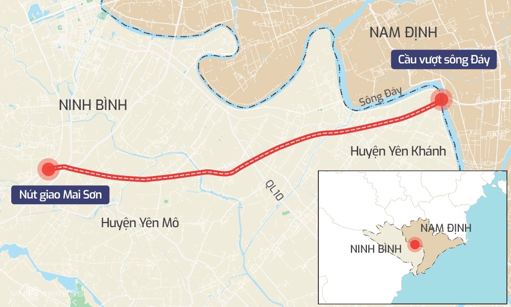 Đề xuất hơn 18.000 tỷ đồng xây cao tốc Ninh Bình - Nam Định - Thái Bình