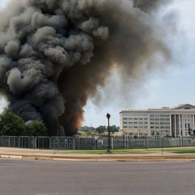 Chứng khoán Mỹ sụt giảm vì bức ảnh giả mạo về 'vụ nổ gần Lầu Năm Góc'