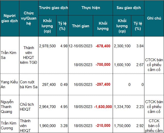 Lãnh đạo DDG bị công ty chứng khoán bán hơn 2.5 triệu cp cầm cố 