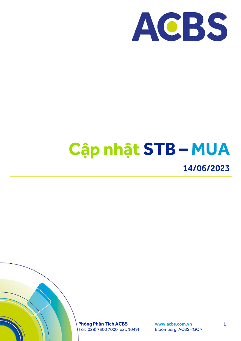 STB: Khuyến nghị MUA với giá mục tiêu 45,300 đồng/cổ phiếu