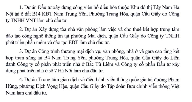 Gia hạn 15 dự án ‘treo’ tại quận trung tâm Hà Nội