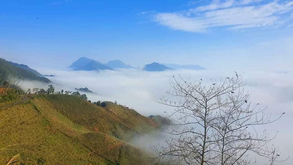 Săn mây, tắm thác tại huyện miền núi Khánh Sơn