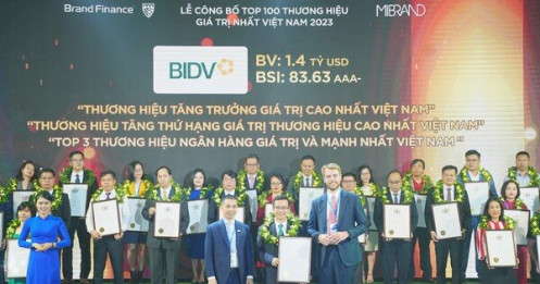 BIDV - Top 10 thương hiệu giá trị nhất Việt Nam năm 2023