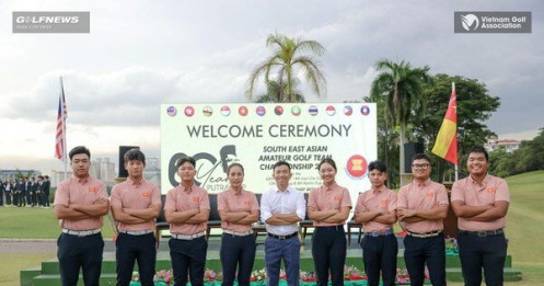 Đội tuyển golf Việt Nam dẫn đầu giải nghiệp dư đồng đội Đông Nam Á 2023
