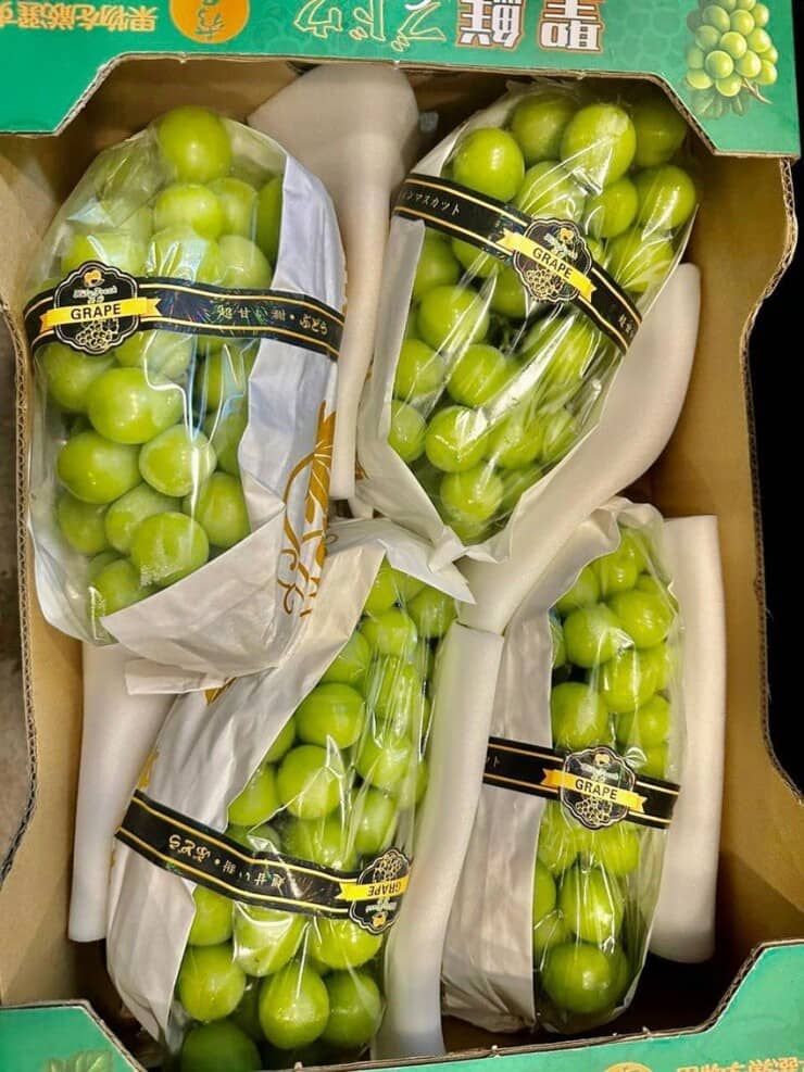 Nho mẫu đơn Trung Quốc ồ ạt về chợ