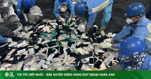 Hà Nội: Hàng trăm điện thoại Iphone, 6.000 bỉm trẻ em bị tiêu hủy