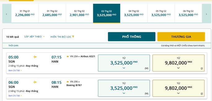Mở bán vé máy bay trước Tết 5 tháng, giá rẻ nhất bao nhiêu?