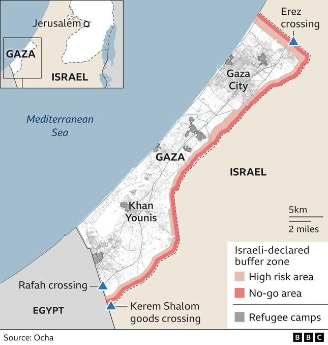 Quân đội Israel tuyên bố chia Dải Gaza làm hai