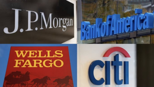 Mỹ có khoảng 4.400 ngân hàng, 4 nhà băng lớn nhất chiếm gần một nửa tổng lợi nhuận