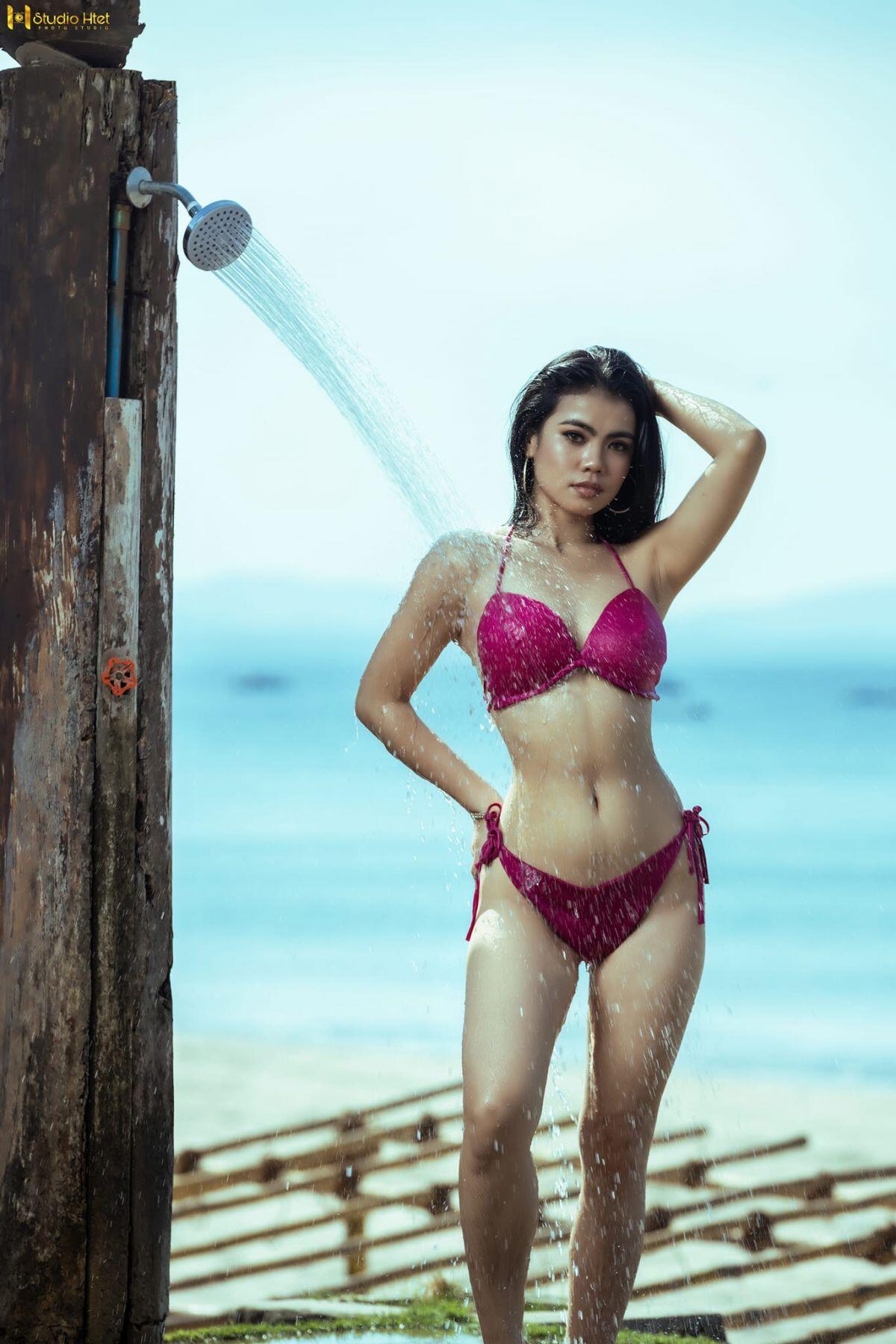 Dàn thí sinh Hoa hậu Hòa bình Myanmar nóng bỏng với bikini
