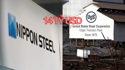 Hãng thép 122 năm tuổi của Mỹ “bán mình” cho nhà sản xuất thép lớn nhất Nhật Bản với giá hơn 14 tỷ USD