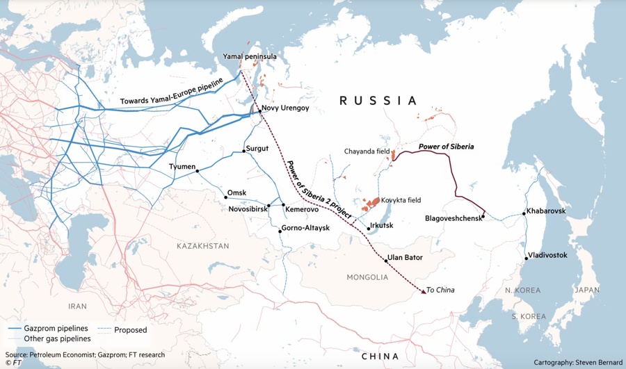 Đường ống khí đốt khổng lồ Nga-Trung Quốc có nguy cơ bị hoãn vì bất đồng giá cả