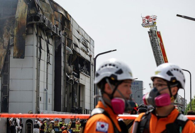 Nổ lớn gây hoả hoạn kinh hoàng tại nhà máy pin ở Hàn Quốc, 22 người thiệt mạng
