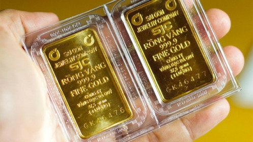 Giá vàng miếng SJC đi ngang, giá  vàng nhẫn giảm sau khi vàng thế giới lùi về dưới 2.380 USD/ounce