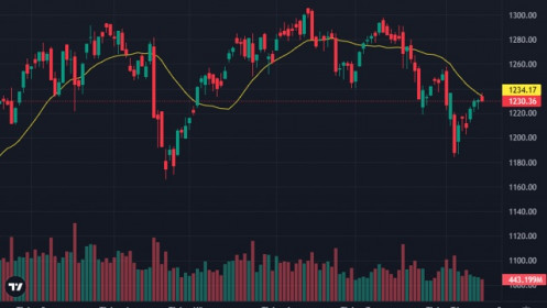 Cổ phiếu chứng khoán lao dốc, thanh khoản xuống đáy 3 tuần