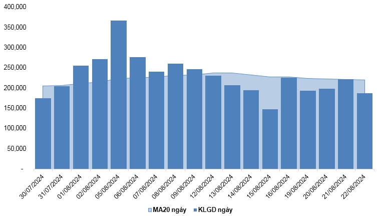 Chứng khoán phái sinh ngày 23/08/2024: Khối ngoại tiếp tục mua ròng