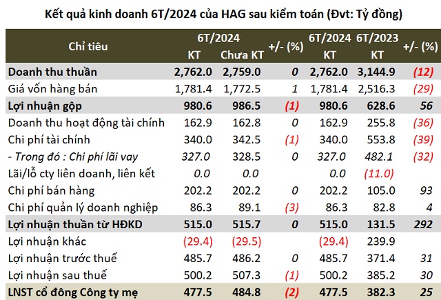 Lỗ lũy kế gần ngàn tỷ, HAG nói gì khi bị kiểm toán nghi ngờ khả năng hoạt động liên tục?