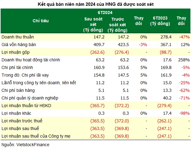 Cận kề ngày hủy niêm yết, HNG bị kiểm toán nghi ngờ khả năng hoạt động liên tục