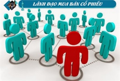 Lãnh đạo mua bán cổ phiếu: Nổi bật tại nhóm chứng khoán