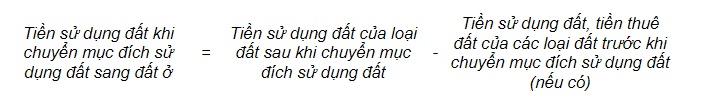 Cách tính tiền sử dụng đất khi chuyển đất nông nghiệp lên đất ở từ 1/8/2024