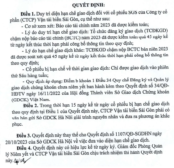 Sau nhiều nỗ lực, SGS chính thức thoát sạch án phạt từ HNX