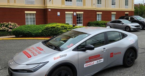 Mẫu xe Toyota phá kỷ lục tiết kiệm nhiên liệu