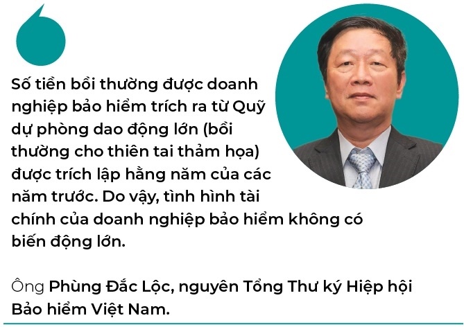 Ngành bảo hiểm trụ vững sau bão