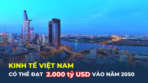 Kinh tế Việt Nam sẽ đạt 2.000 tỷ USD vào năm 2050?