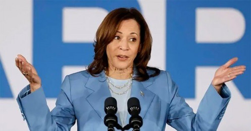 Kamala Harris tụt dốc