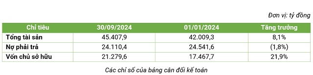 9 tháng đầu năm 2024, Bamboo Capital đạt doanh thu 3,238 tỷ, lợi nhuận 748 tỷ