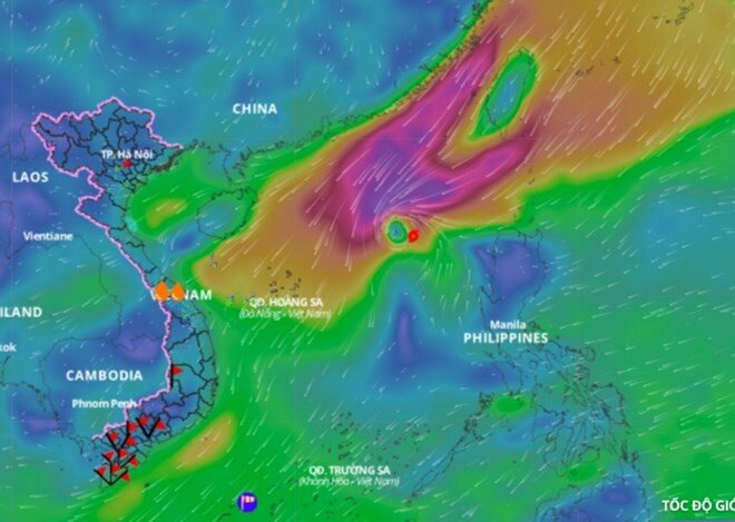 Cập nhật tin bão trên biển Đông – Cơn bão số 9 