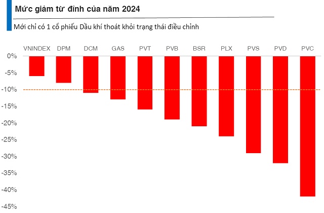 Cổ phiếu dầu khí chưa giúp nhà đầu tư “tránh bão” khi thị trường bất lợi