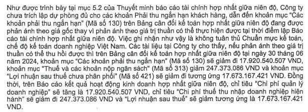 Cổ đông Domenal chốt xóa danh sách các khoản phải thu khó đòi nhiều năm