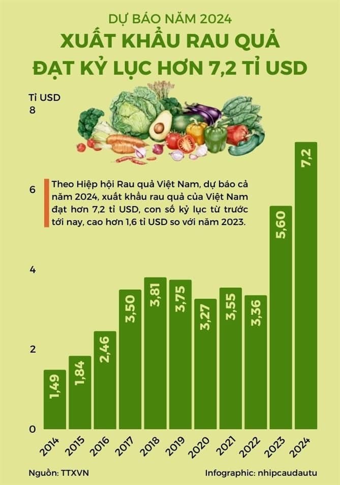 Cú hích mới cho ngành rau quả Việt Nam