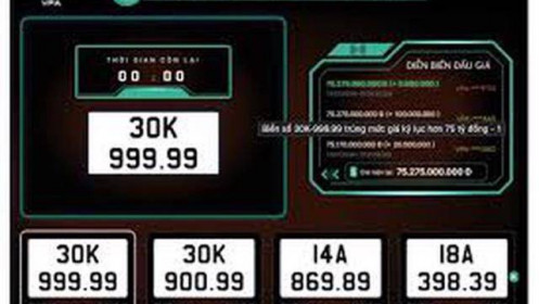 Cấm hành vi thông đồng, móc nối, dìm giá trong đấu giá biển số xe