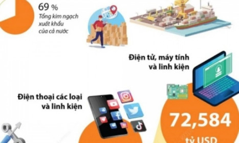 8 mặt hàng xuất khẩu trên 10 tỷ USD trong năm 2024