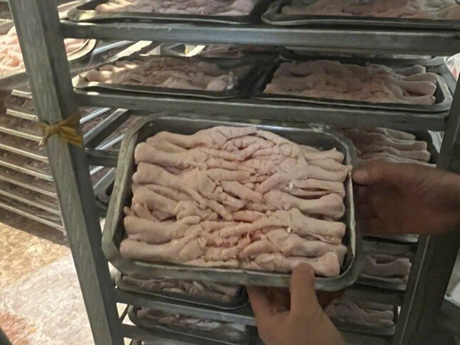 Cận cảnh 'kho' nầm, tràng, chân gà... không rõ nguồn gốc chuẩn bị đưa ra thị trường